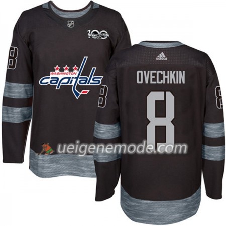 Herren Eishockey Washington Capitals Trikot Alex Ovechkin 8 1917-2017 100th Anniversary Adidas Schwarz Authentic